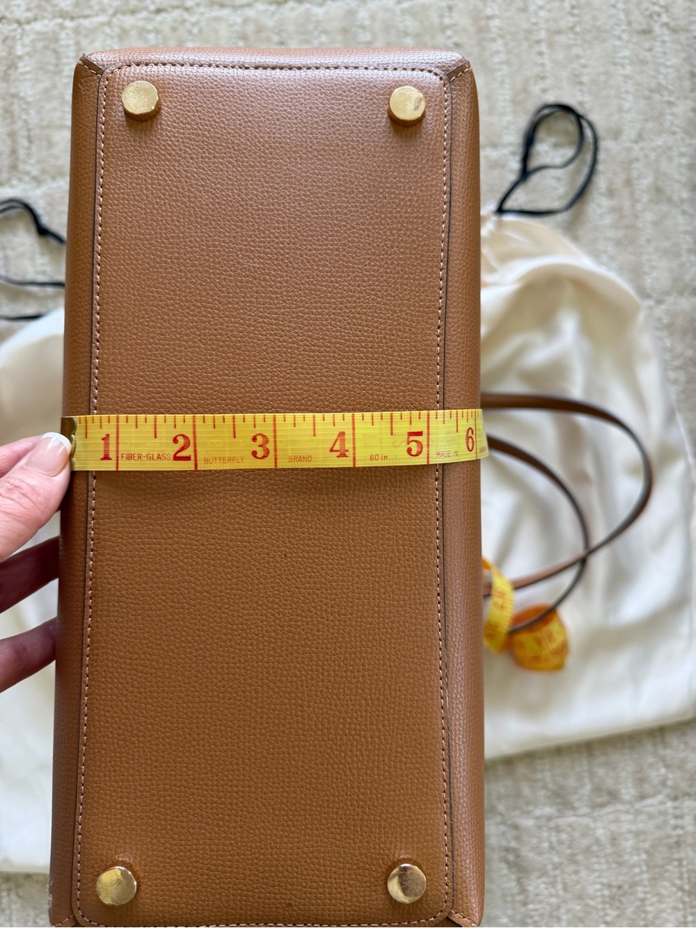 kate spade Tan Pebbled Leather Tote - Picture 15 of 16